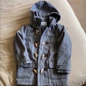 Janie and Jack Boys Gray Toggle coat